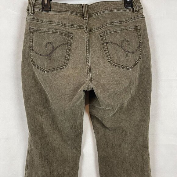 Chicos Womens Jeans Size 1 Regular Khaki Straight Leg High Rise Denim - Picture 6 of 7